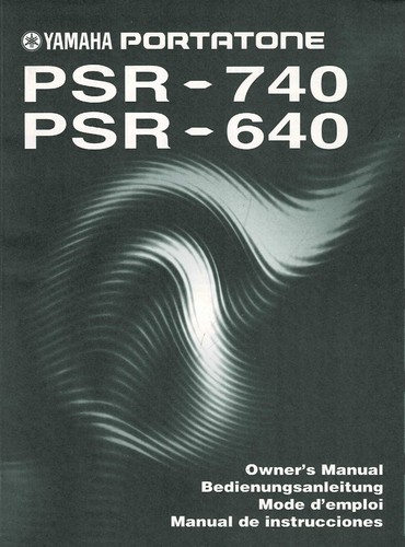 Yamaha portatone psr 740 - yamaha, psr-740