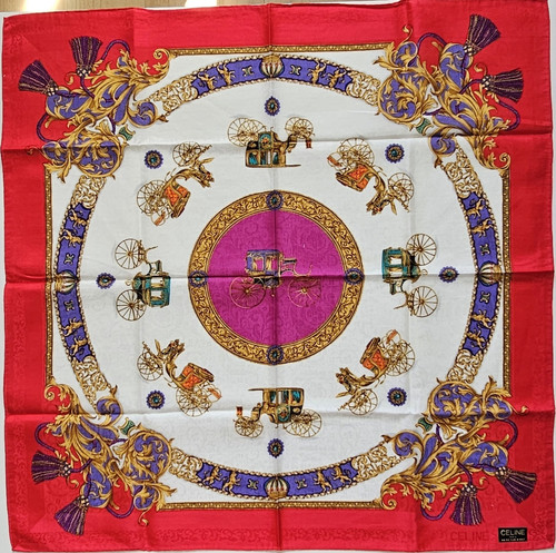 Vintage celine foulard sciarpa - celine, foulard/sciarpa