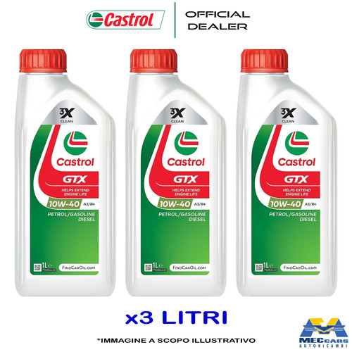 Litri castrol gtx - 10w40, olio