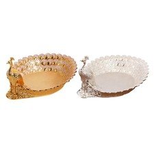 Portafrutta a forma di pavone