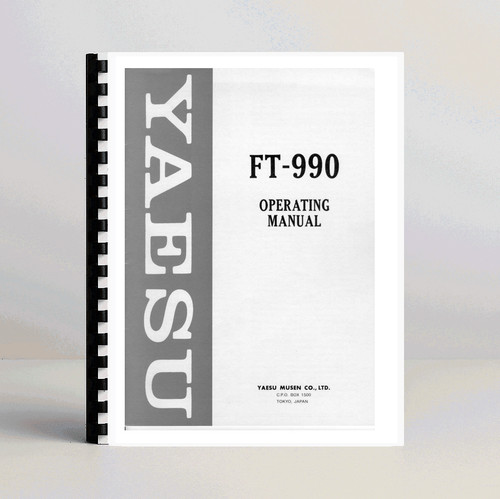 Yaesu 990 manuale di - yaesu, ft-990