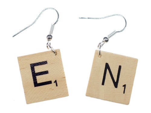 Orecchini con iniziali lettere - orecchini,