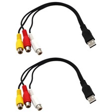  1 paio di usb maschio a 3RCA