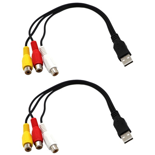 Paio usb maschio a - usb, 3rca