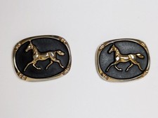 Superbi Francesi Gemelli -  Placcati Oro - Cavalli