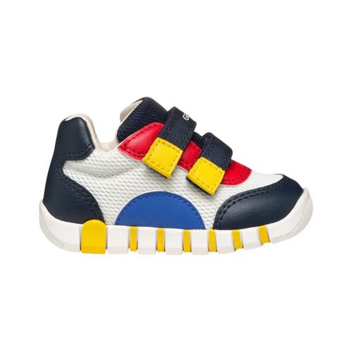 Geox sneakers bianca blu - geox,