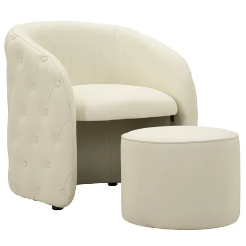 Poltrona con pouf poggiapiedi - con,
