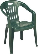 Ipae-Progarden Piona Sedia di Plastica per Esterno - Verde