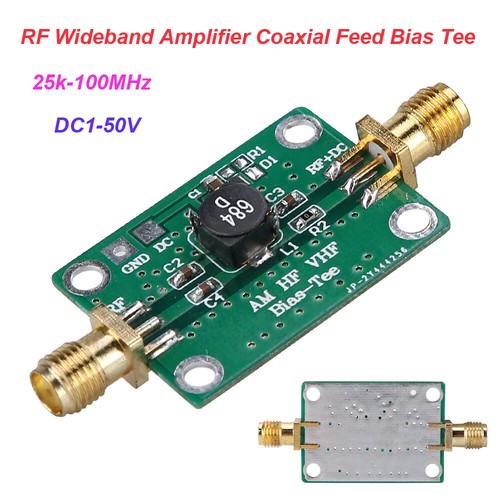 Bias tee wideband 25k 100mhz - tee,