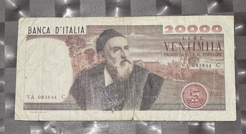 20000 lire tiziano decreto - lire,