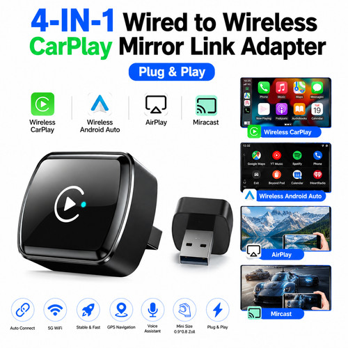 Adattatore wireless carplay - carplay, 4