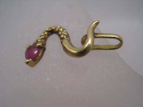 750 oro pendente - oro, serpente