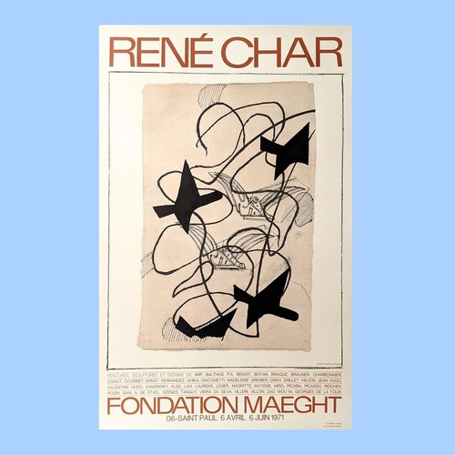 1971 rene char mostra poster - mostra,