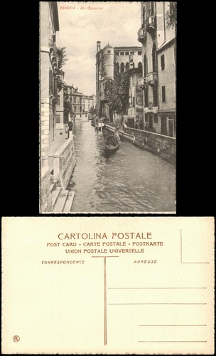 Cartolina venezia rio - venezia,