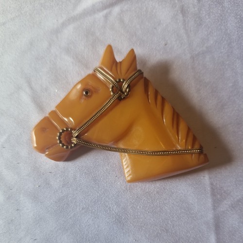 Spilla testa cavallo - spilla, di
