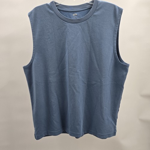 Canotta uniqlo blu ardesia - canotta,