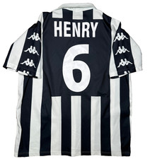 maglia calcio juventus vintage HENRY Kappa 1999 2000 L home D+ FAN VERSION