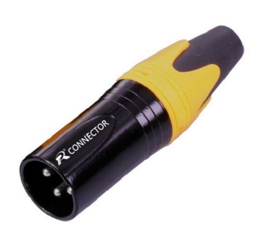 Connettore xlr giallo saldare - xlr,