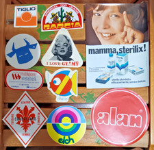 20 ADESIVI ANNI 70 E 80! SPORT, ALIMENTARI, FARMACEUTICI, ABBIGLIAMENTO, ETC.