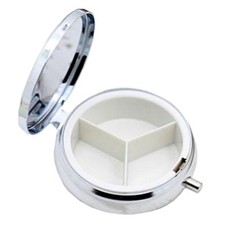 PORTAPILLOLE GIORNALIERO Tascabile Pastiglie 3 Scomparti Porta Pillole Medicine