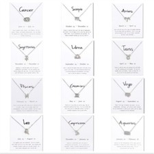 Collana con ciondolo zodiaco