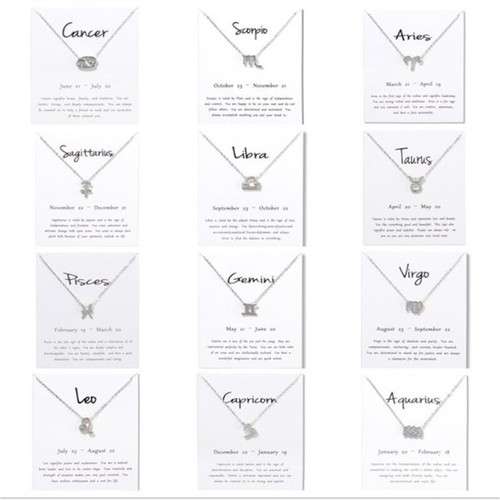 Collana con ciondolo - , zodiaco