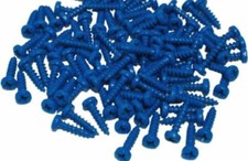 Kit 100 Viti a Croce Blu Fissaggio Targa Veicolo x Portatarga europea  Auto Moto