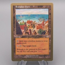 MTG Magic the Gathering Rishadan Port 324/350 Gold Frame quasi nuovo 1999 ing...