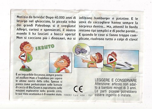 Sorpresina kinder paleoboys - kinder,