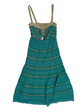 Abito Missoni verde acqua e oro taglia IT 40