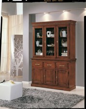 Cristalliera credenza legno - cristalliera,