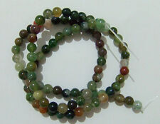 1filo/89pz perline in pietre di agata indiana naturale tondo 4mm bigiotteria