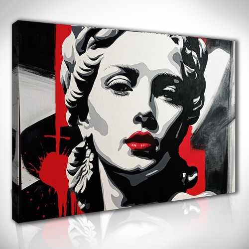 Quadro donna stile pop - pop, art
