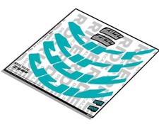 Decalcomanie a forchetta Zipp 303 Firecrest 2022 - Teal - con licenza Zipp