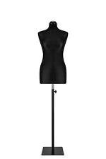 Busto donna sartoriale manichino femminile nero nero