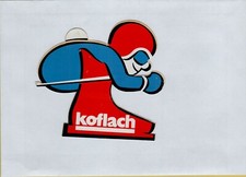 adesivo vintage STICKER kleber SKI SCI KOFLACH CM 8,5 X 8
