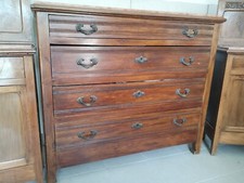 COMO' E DUE COMODINI LEGNO MASSELLO E MARMO