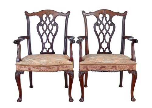Poltrone chippendale revival - poltrone,