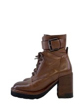 Stivali stringati bruno - stivali,