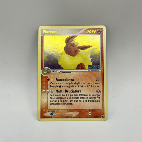 Carta pokemon flareon - carta,