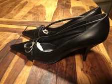 Scarpe donna decoltè con tacco spillo cm 8 e fibbia N.41