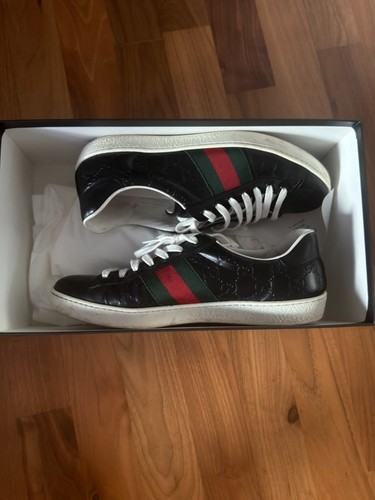 Gucci sneaker nero monogram - gucci, gg