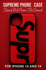 Custodia rossa stile Supreme