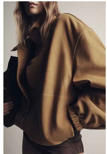 Giacca bomber zara 100 pelle - zara,