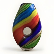 🌈 Vaso scultura multicolore