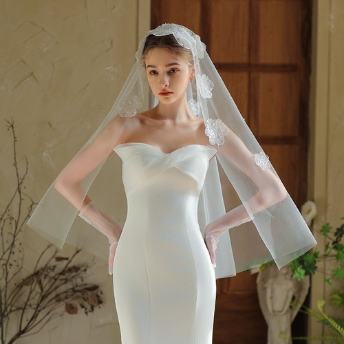 Velo sposa con applicazioni - sposa,