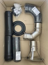 Kit Tubi Canna Fumaria Stufa Pellet Diametro 80