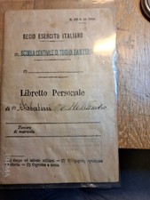 1892 FANTERIA libretto personale Regio esercito soldato Sabatini Alessandro