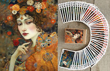 Carte da gioco (mazzo poker 54 carte) ETHEREAL WOMEN vintage ispirazione Klimt 150