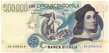 500000 LIRE BANCA D'ITALIA